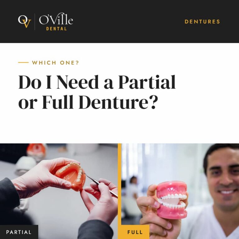 two persons holding a denture